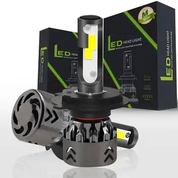 

Dragonpad 1 Pair Mini6-LED Headlight H4/9003/HB2 72W Kit 8000LM 6000K High Power Car Bulb Car Lighting Supplies