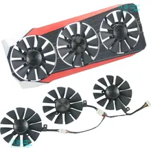Ventilateur de refroidissement de carte graphique Original T129215SU, avec étiquette, pour ASUS STRIX Raptor GTX980Ti R9 390X R9 390
