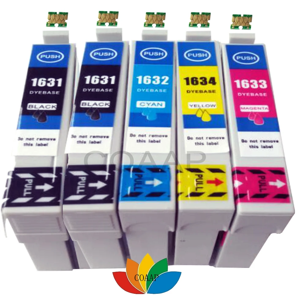 

5 Compatible T1631-T1634 T1636 16XL Ink Cartridge for Workforce WF-2530WF WF-2540WF WF-2010W WF-2510WF WF-2520NF inkjet Printer