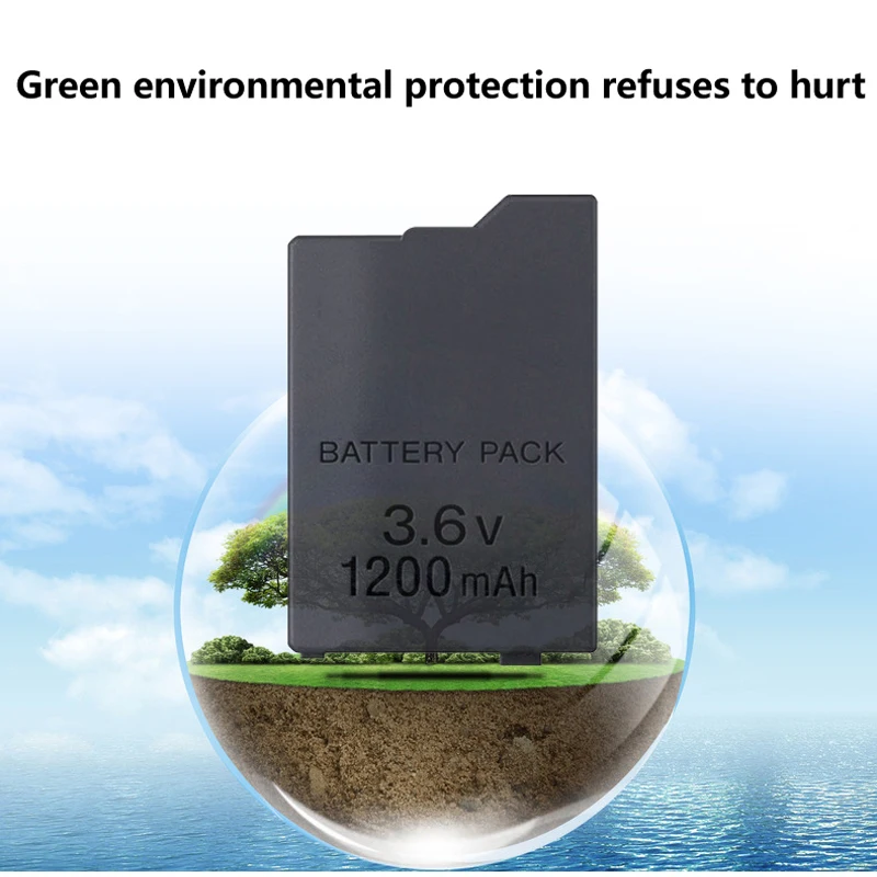 Buy For Sony PSP 2000 3000 1200mAh 3.6V Rechargeable Battery Pack Replacement Battery For PSP2000 3000 Console Game Accessories