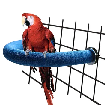 

Flexible Pet Parrots Frosting Stand Rack Grinding Stick Rod Bird Cage Claw Toy Parrot U-shaped sanding stick H99F
