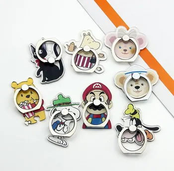 

Universal Cartoon Super Maria Mobile Phone Finger Ring Smartphone Cute Holder For iPhone 100pcs/lot