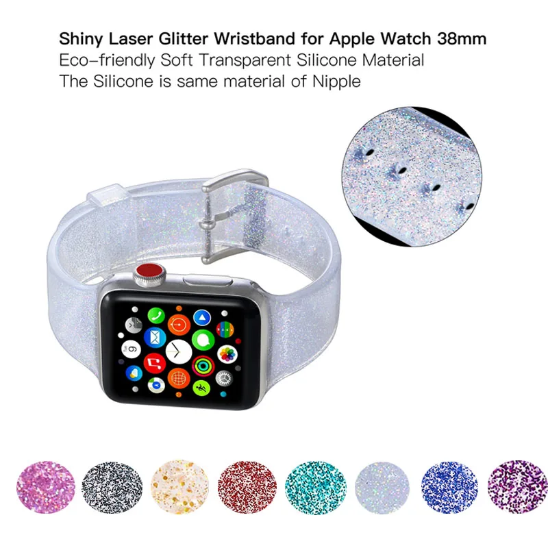 

Soft Silicone Straps for Apple Watch Bands 38/40mm 42/44mm Silcone for Apple Watch 1/2/3/4 Band Colorful for iWatch Band Strap