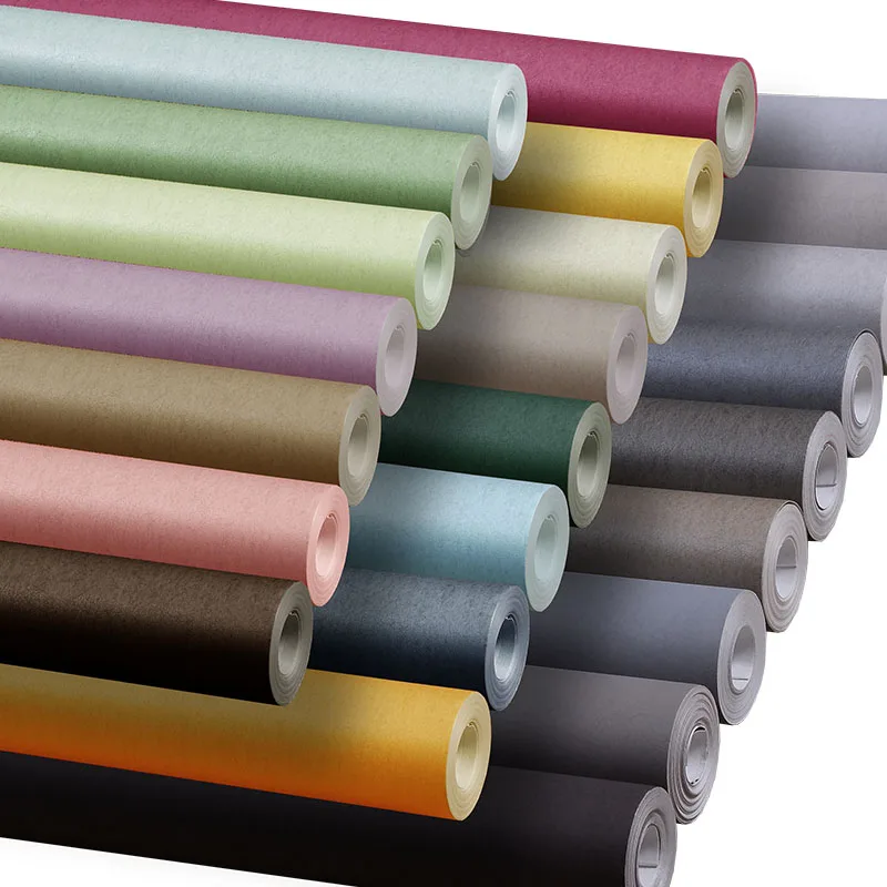 Bacaz Твердые обои рулоны орихалцеус/зеленый/черный/розовый/синий/кофе/золото/сливочный/серебро шелковые обои рулоны 3d настенные покрытия