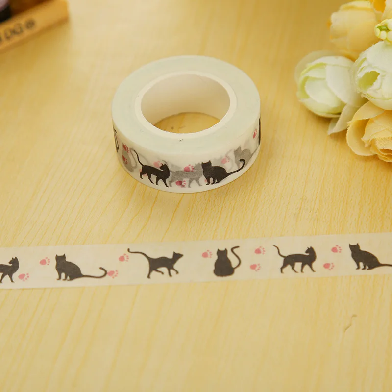 

1.5cm*10m Hallowmas Cat washi tape DIY decoration scrapbooking planner masking tape adhesive tape kawaii stationery