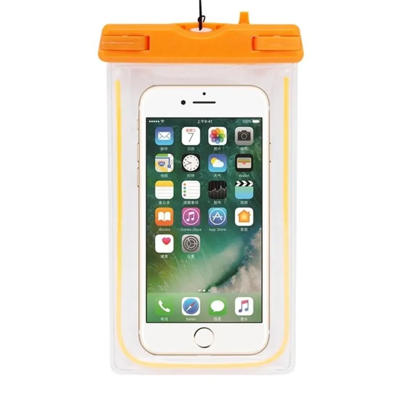 Универсальный чехол для телефона, водонепроницаемый чехол для телефона, сумка для iphone Xs X 8 7 6 6s plus samsung S10, водонепроницаемая сухая сумка для xiaomi 9 - Цвет: Yellow