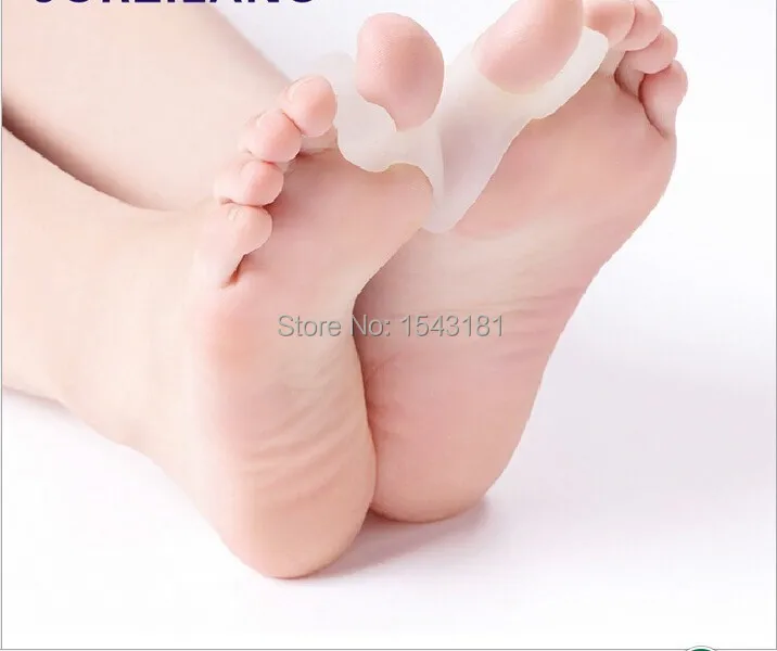 

2pcs/pair Soft Silicone Gel Toe Separators Straightener Bunion Protector thumb valgus pro Bunion adjuster free shipping