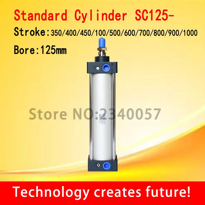 Стандартный цилиндр SC SC125 * 350/400/450/500/600/700/800/900/1000 отверстие 125 мм пневматический |