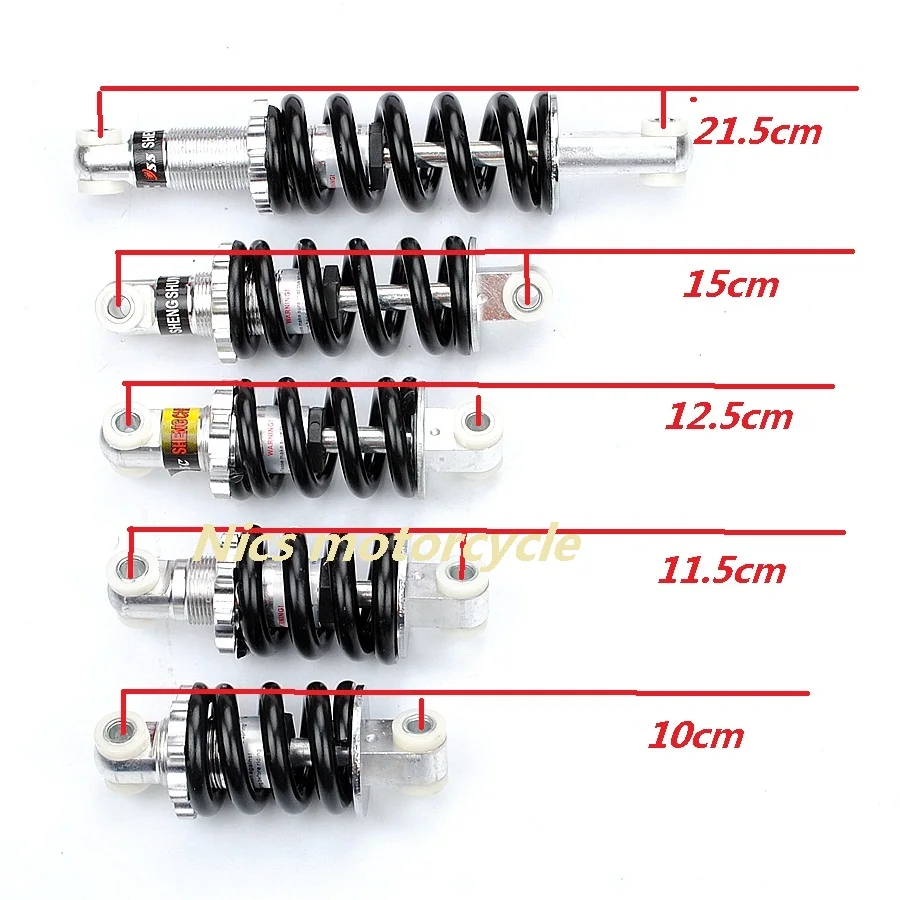 1 шт. 100-115-125-150-215мм амортизатор подвеска велосипед Мотоцикл ATV Скутер грязь питбайк