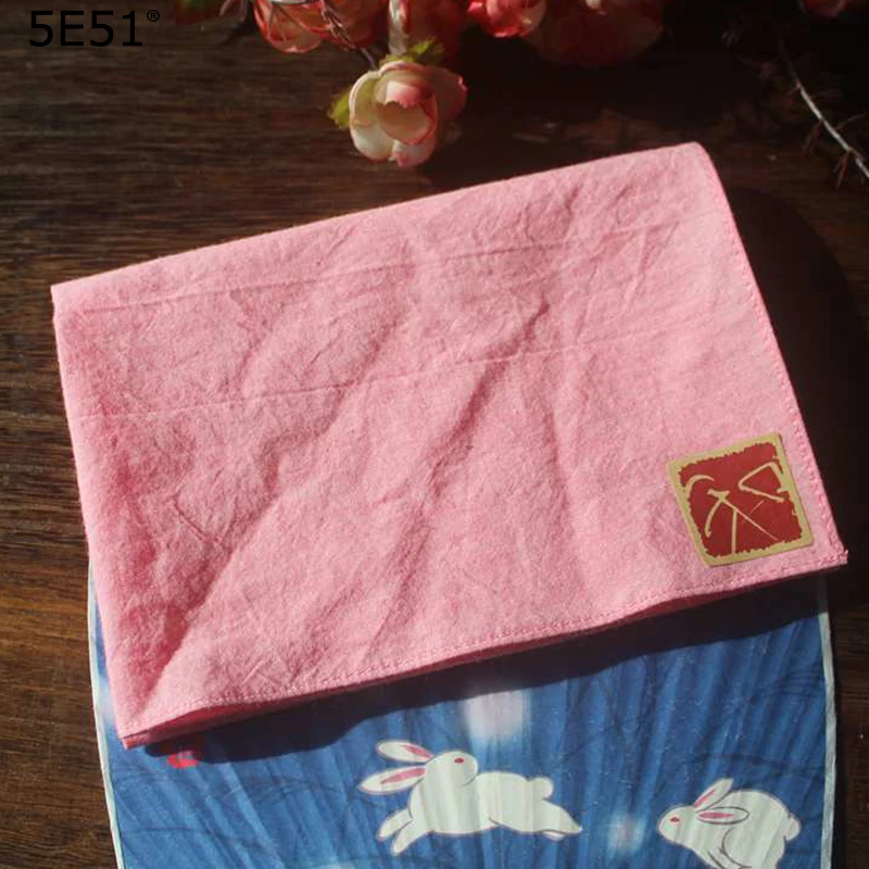  Women Children handkerchief cotton 100%/Literary style cartoon printed 35cm/Many uses