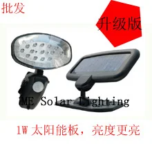 Upgrade 15LED Solar PIR Light Wall LED corridor lights garage |