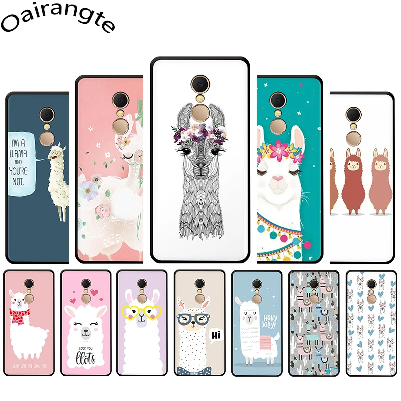 

Lama Llama Alpacas Animal Soft Phone case for Redmi 4A 4X 5 6 A Plus Pro 7 GO Note 4 4X 5 6 7 8 Pro 7A K20 pro