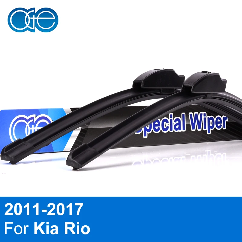 Oge Wiper Blades For Kia Rio 3 k2 UB 2011 2012 2013 2014 2015 2016 2017 Windscreen Windshield Natural Rubber Car Accessories