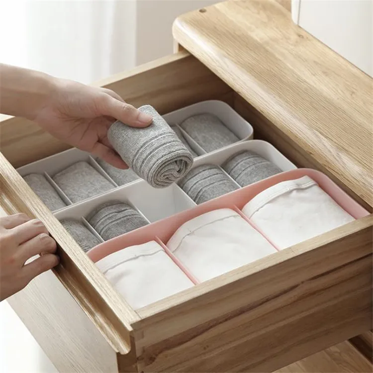 Bra Socks Underwear Laundry Organizer Box Closet Storage Box Drawer Divider for Storage of Linen Multifunction Can Overlap