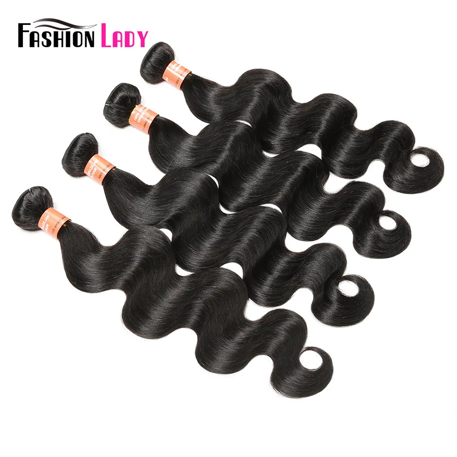 Fashion Lady Pre-Colored Peruvian Body Wave Hair 4 Bundles Natural 1B Human Hair Weave Bundles 100% Human Hair Non-remy body-wave-weave : image Fashion Lady Pre-Colored Peruvian Body Wave Hair 4 Bundles Natural 1B Human Hair Weave Bundles 100% Human Hair Non-remy body-wave-weave