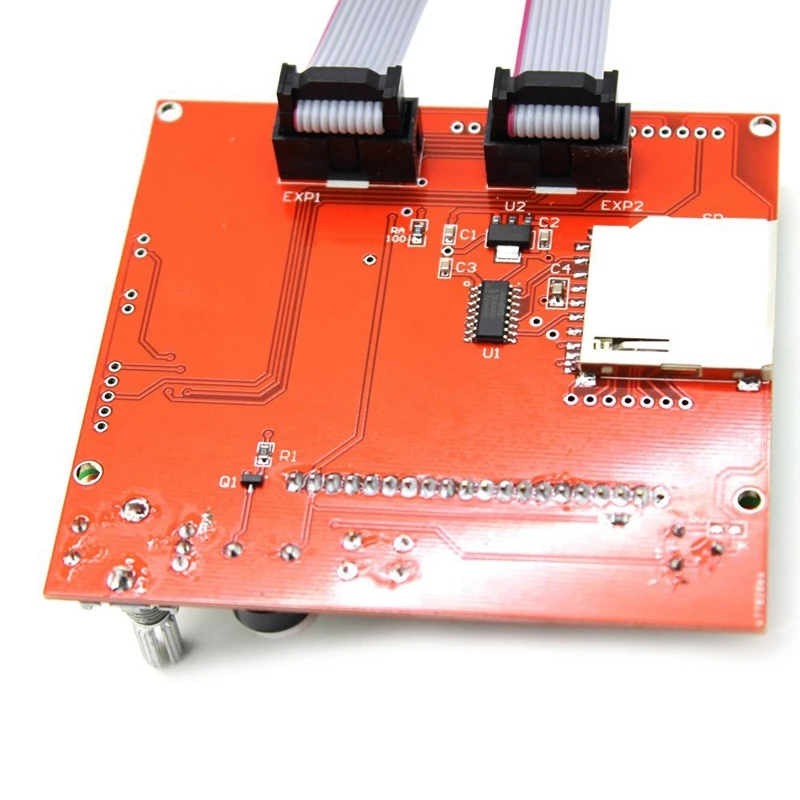 Lcd 12864 версия Графический умный дисплей модуль контроллера с адаптером и кабелем для Ramps 1,4 Reprap 3d Принтер Комплект