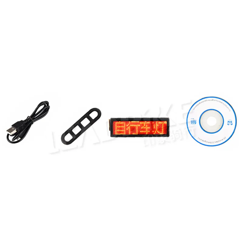 USB Перезаряжаемый DIY светодиодный фонарь для велосипеда электронный бейдж с