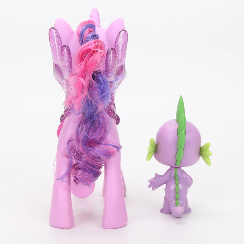 Электронные игрушки My Little Pony Princess Twilight Sparkle& Spike Дракон дружба дуэт ПВХ фигурка Коллекционная модель