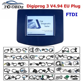 

FTDI Digiprog3 Full setDIGIPROG 3 V4.94 Odometer programmer DigiprogIII Mileage Correct Tool Powerful For Most Cars DHL Free