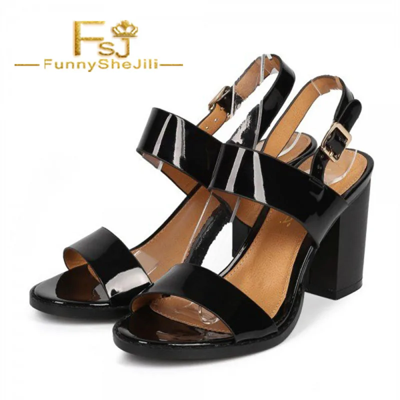 black dress shoes with chunky heel