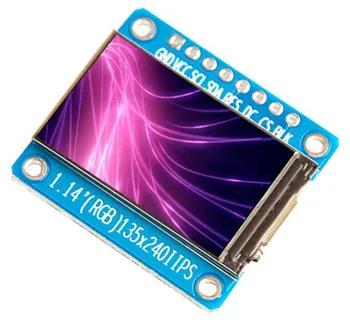 

IPS 1.14 inch 8IN SPI HD TFT LCD Color Screen with Adapter Board ST7789 Drive IC 135*240