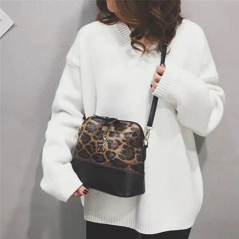 Leopard Print Fawn Pendant Shoulder Bag Crossbody Bag for Women 2019 Messenger Bags women's bag bolsa feminina sac a main 40AP1610