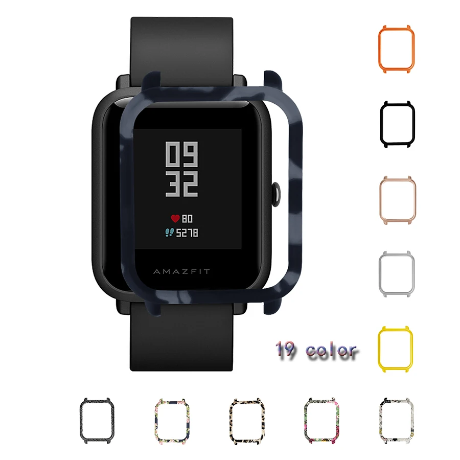 Цветной чехол для Xiaomi Huami Amazfit Bip Youth Watch, тонкий защитный корпус, рамка для Amazfit Bip, аксессуары