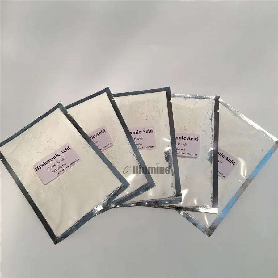 

5X25g SPA Quality Hyaluronic Acid Soft Powder Face Mask Anti Aging Peel Off Facial Treatment Beauty Salon Equipment