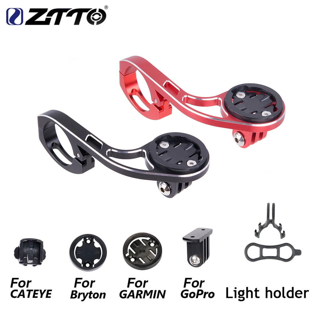 

ZTTO MTB Bike GPS Phone Holder for GARMIN CATEYE GoPro Sports Camera Light Mount Handlebar Extension on Front Bracket