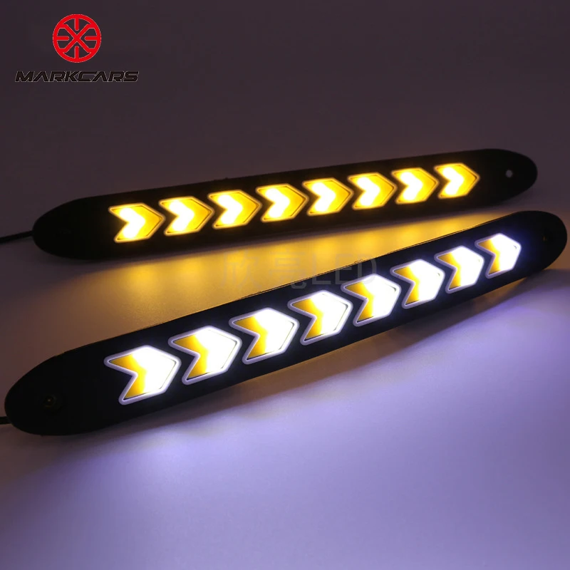 Car styling Daytime Running light DRL Fog light 2Pcs Dual Color super