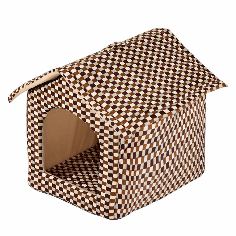Newest High Quality Luxury Pet Dog House Detachable Washable Bed Foldable Nest Kennel Room Non slip Houses for Dogs Cats|Дома конуры и