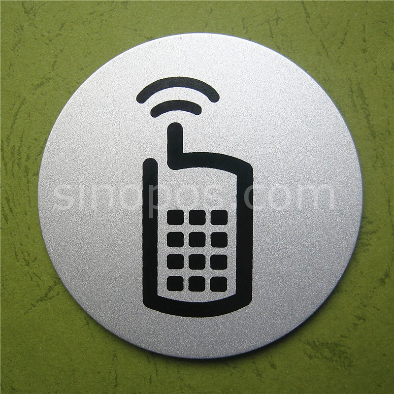 علامة مخصصة للهاتف الخلوي من الألومنيوم علامة منطقة الاتصال ملصق الجدار الباب النافذة الغرفة الهاتف الخلوي Call Sign Board Boardsign Board Aliexpress