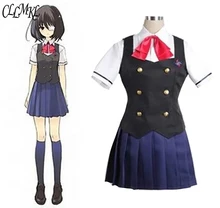 Another Misaki Mei Akazawa Izumi costume anime cosplay girls japanese school uniform skirt Custom made ensemble stars judge black and white duel adoring past izumi sena sakuma ritsu cosplay costume custom made halloween christmas
