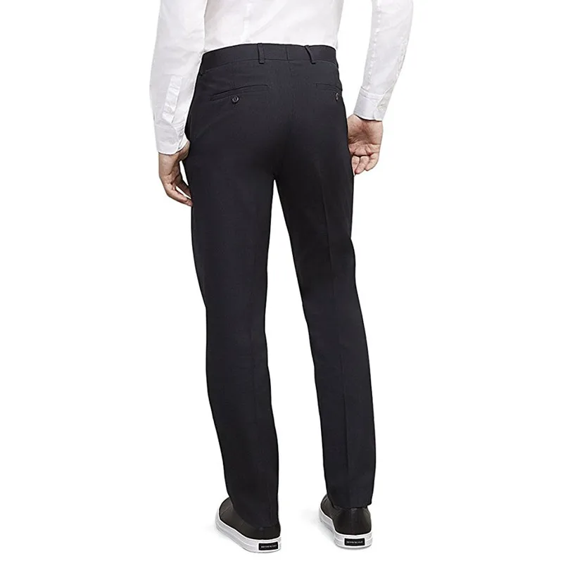Custom Made High Quality Navy Pants Business Pants For Men Slim Fit Formal Trousers Mens Suit