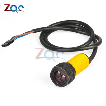 

Smart Car Robot E18-D80NK Infrared Obstacle Avoidance Photoelectric Sensor Proximity Switch 3-80cm Detection Range Adjustable