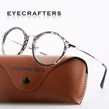 Брендовые дизайнерские ретро круглые женские оптические очки, оправа, женские винтажные прозрачные линзы, оправы для очков, компьютерные очки