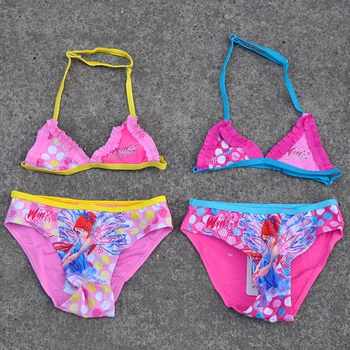 

New 2019 Two Piece Girls Swimsuit Cartoon Style Children Bikini Set Infantil Girls Bikini Suit Bathing Beach Swimsuit G36-CZ894