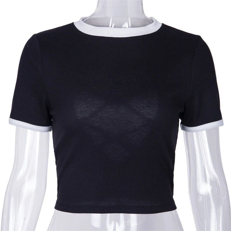 Heart cut out crop top t shirt women patchwork solid sexy t-shirt fashion white black harajuku crop tops cotton girl navel top Heart cut out crop top t shirt women patchwork solid sexy t-shirt fashion white black harajuku crop tops cotton girl navel top