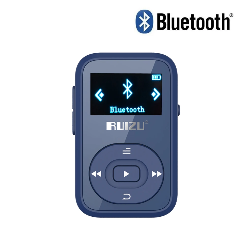 MP3 плеер ruidu X26 с мини-зажимом, Bluetooth, 8 ГБ, с экраном, FM радио, диктофон, поддержка SD карты+ спортивная повязка на руку