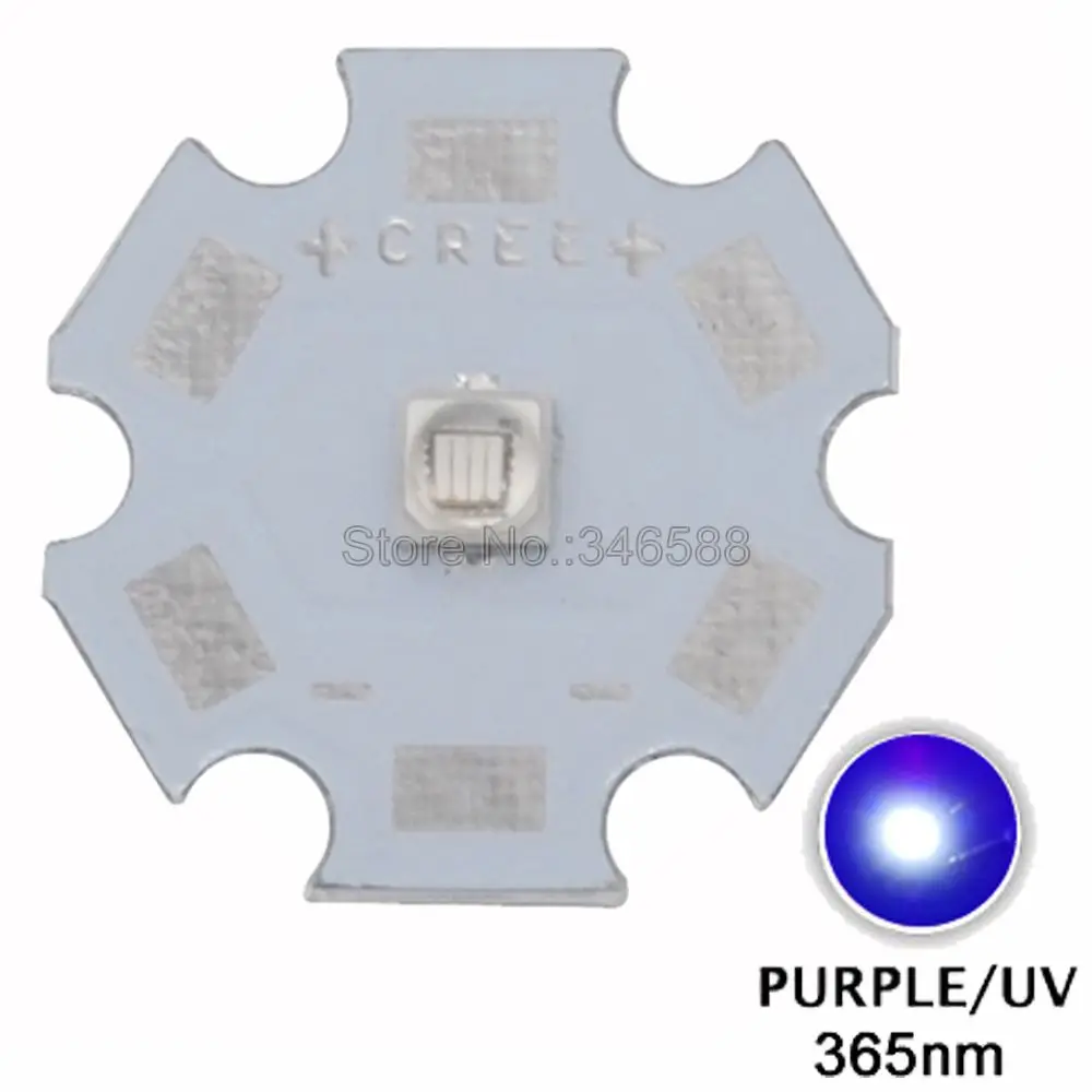 10 шт. 3 Вт 365nm 380nm 395nm 420nm УФ ультрафиолетовый 3535 когда-либо светильник Eluma высокая мощность светодиодный светильник излучатель диод на 8/12/14/16/20 мм PCB - Испускаемый цвет: 365nm
