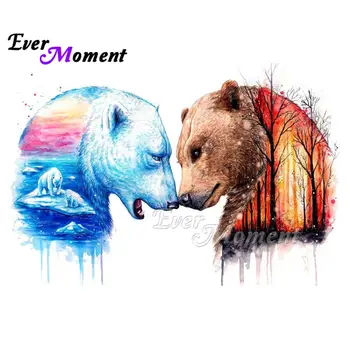 

Ever Moment Beer Animal Diamond Painting 5D DIY Mosaic Full Square Drill Needlework Diamond Embroidery Cross Stitch S2F1591