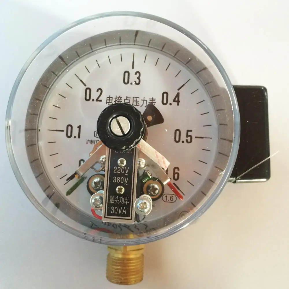 YXC 100 0 0.6Mpa magnetic contact type electric contact pressure gauge ...