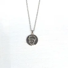hzew new Arrival little prince necklace with fox under the moon Gift for Her Reader Book Lover Gift