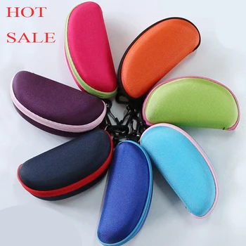 

2016 Portable Protector eyeglass Sunglasses Box Container Holder Zipper Glasses Hard Case Eyewear Box Shell Cover Pouch Bag