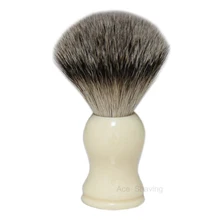 Лучшая щетка для влажного бритья с полимерной ручкой для волос барсука, инструмент для удаления бороды