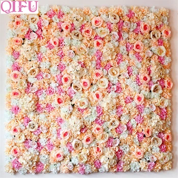 

60x40cm Artificial Flower wall decoration Road Lead Hydrangea Peony Rose Flower for Wedding Arch Pavilion Corners decor floral