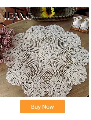 IBANO ручная работа хлопок крючком скатерть кружева Doilies настольная дорожка с цветами для дома кофейня украшение стола 1 шт./лот