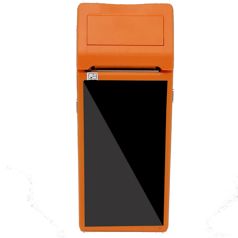 Q2 الروبوت وعرة PDA الباركود كاميرا ماسحة يده جهاز Pos الطرفية بنيت في الحرارية طابعة بلوتوث 58 مللي متر wifi