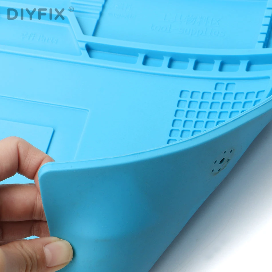 Теплоизоляционный силиконовый коврик DIYFIX 45x30 см Настольный платформа для