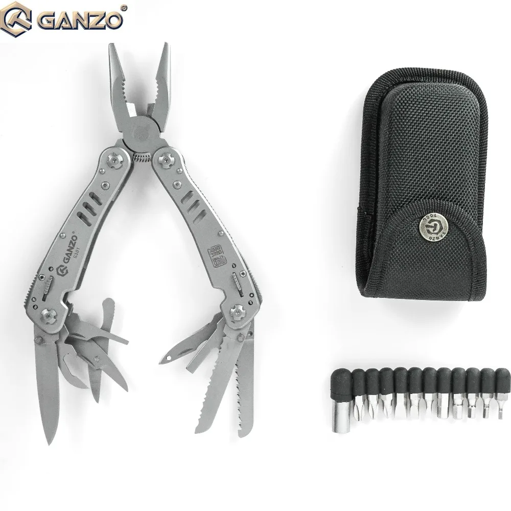 

10pcs/lot by DHL Ganzo G301 Motor Multi Pliers Tool Kit w/ Lock Outdoor Camping Nylon Pouch EDC stainless tool plier